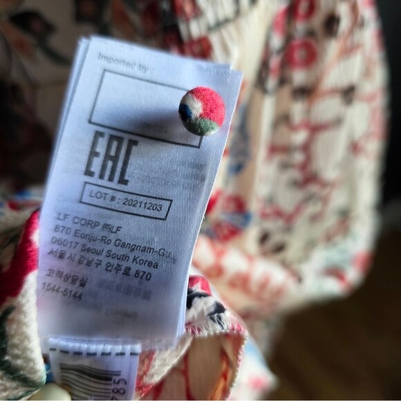 Ba&sh Women's Ganiela Lady Dress Mixed Media Print Mini Sz L Polyester - Picture 10 of 12